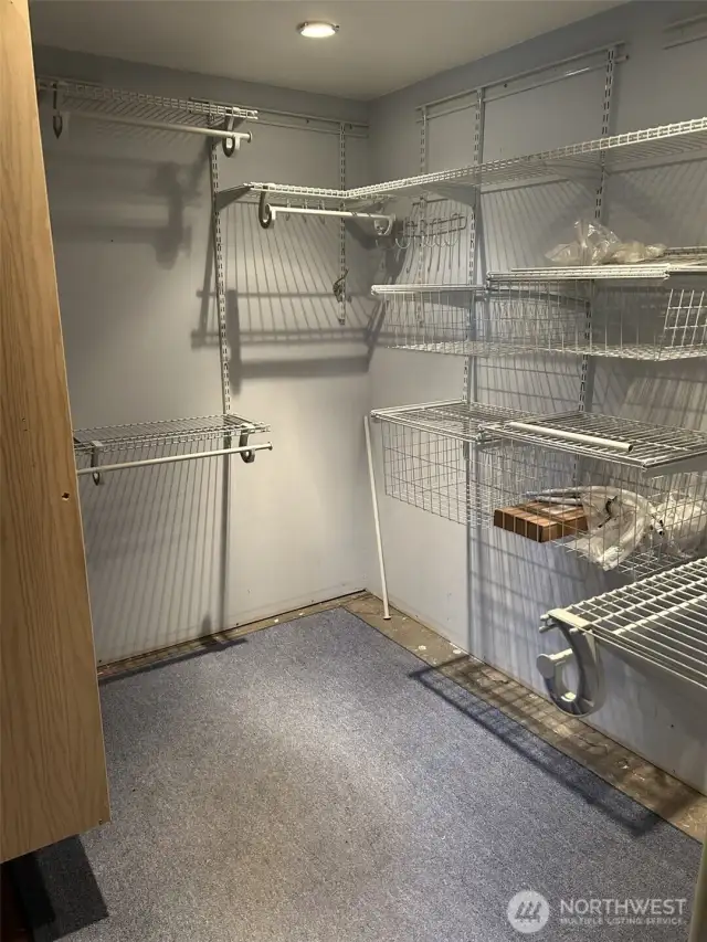 Walk-in Closet in basement bedroom 1