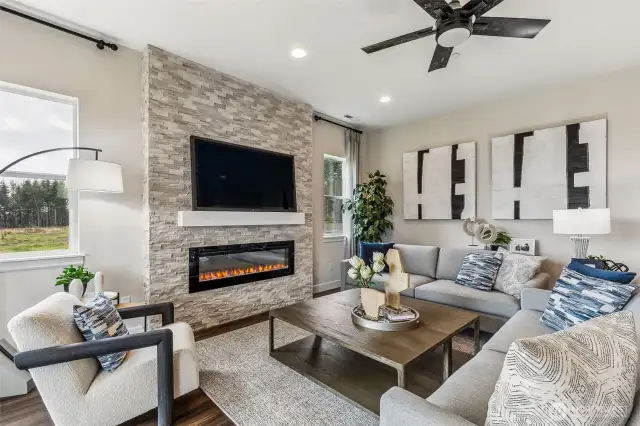 Photos are of the model home.