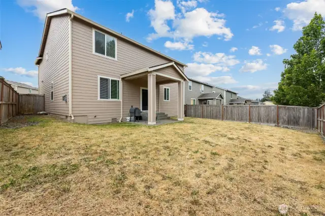 Back Yard Overlooks Greenery