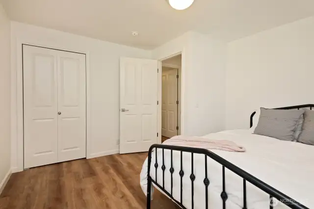 3rd Bedroom (yes, there is a 3 BR septic) with a standard sized closet.