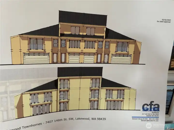 FRONT RENDERING OF ENG READY TO BUILD 13 TOWNHOMES