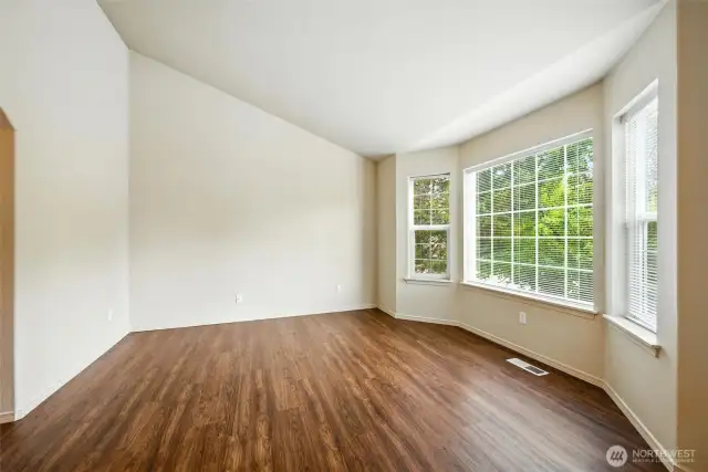 Living Room With Bay Window