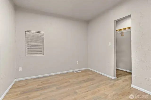 The smaller third bedroom has been used in various ways.  This has even been used as a dining room off of the living room