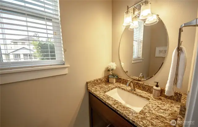 Downstairs powder room