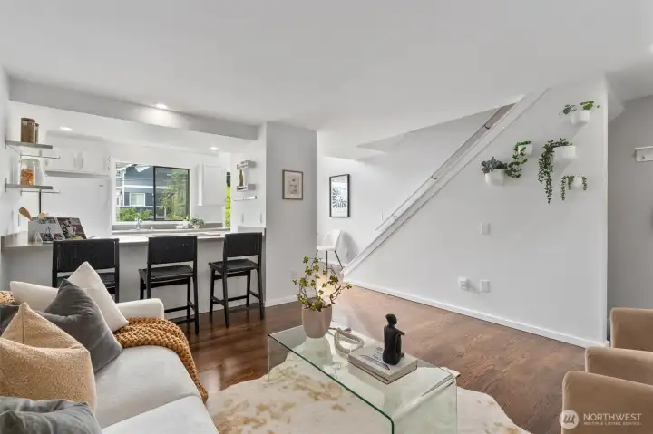 The open concept floor-plan makes hosting a breeze.