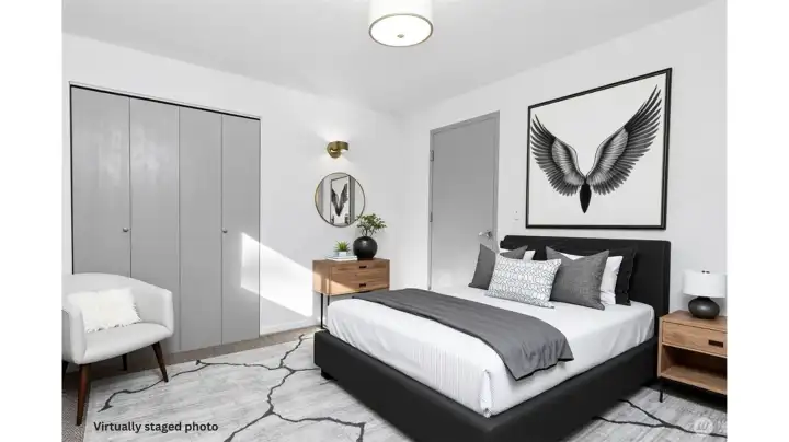 Unit A- Bedroom 2- Staged Photo