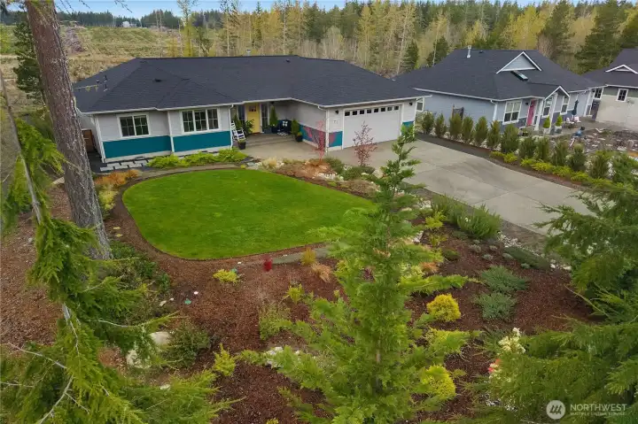 Backs up to dedicated forest land