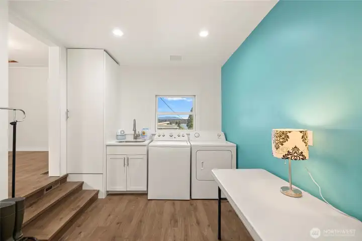 Laundry room flex space off of the dining area.