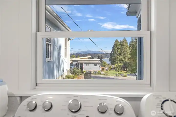 WATER VIEW from the laundry room too!