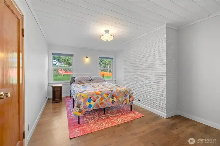 Primary bedroom. This room is plumbed for a 2nd bathroom.