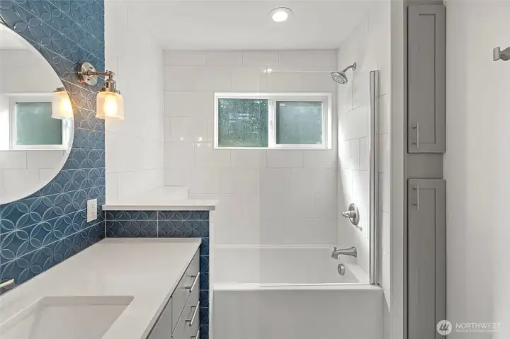 Tastefully redone full bathroom