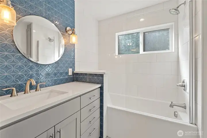 Tastefully redone full bathroom