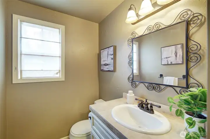 Powder room on main level