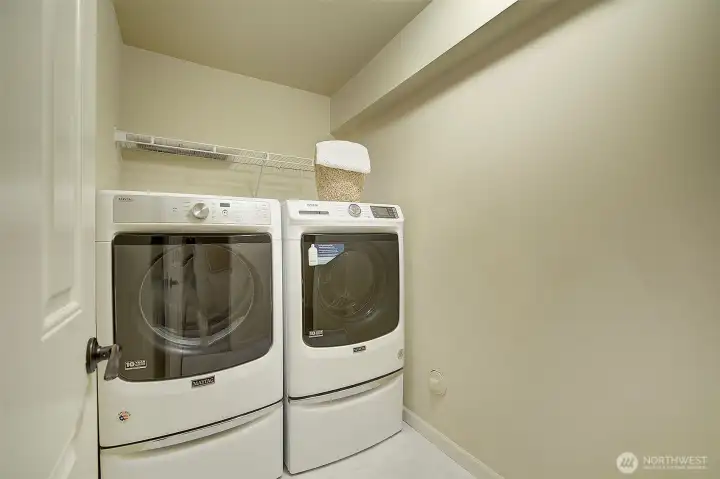 Laundry room on lower level