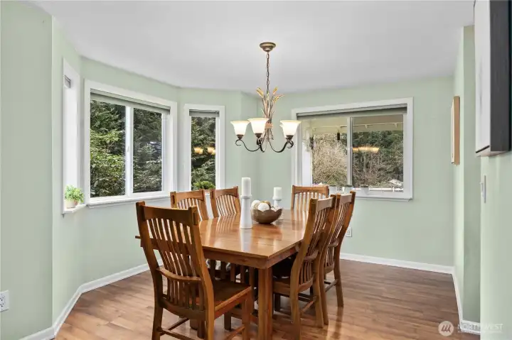 Light-filled dining space perfect for gatherings