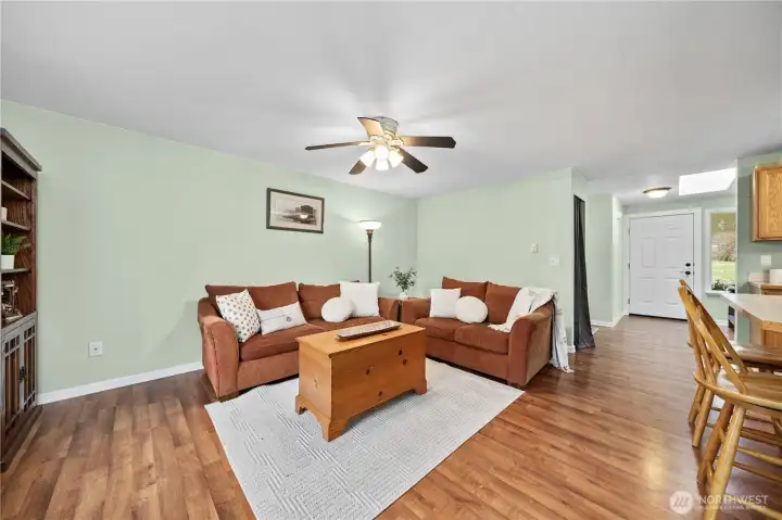 Family room offers the perfect place to unwind