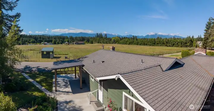View from North to South (backyard patio area)