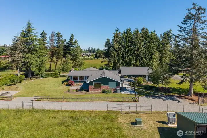 From South pasture looking North toward Ranch Home