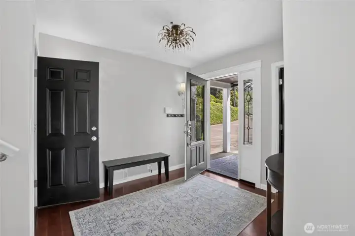 Front entry with half-bath Front entry with half-bath