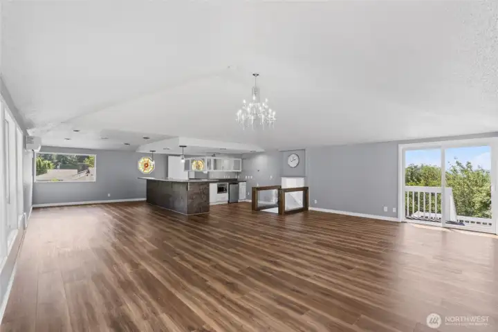 840 sq ft rec room with entertainment kitchen and half-bath 840 sq ft rec room with entertainment kitchen and half-bath