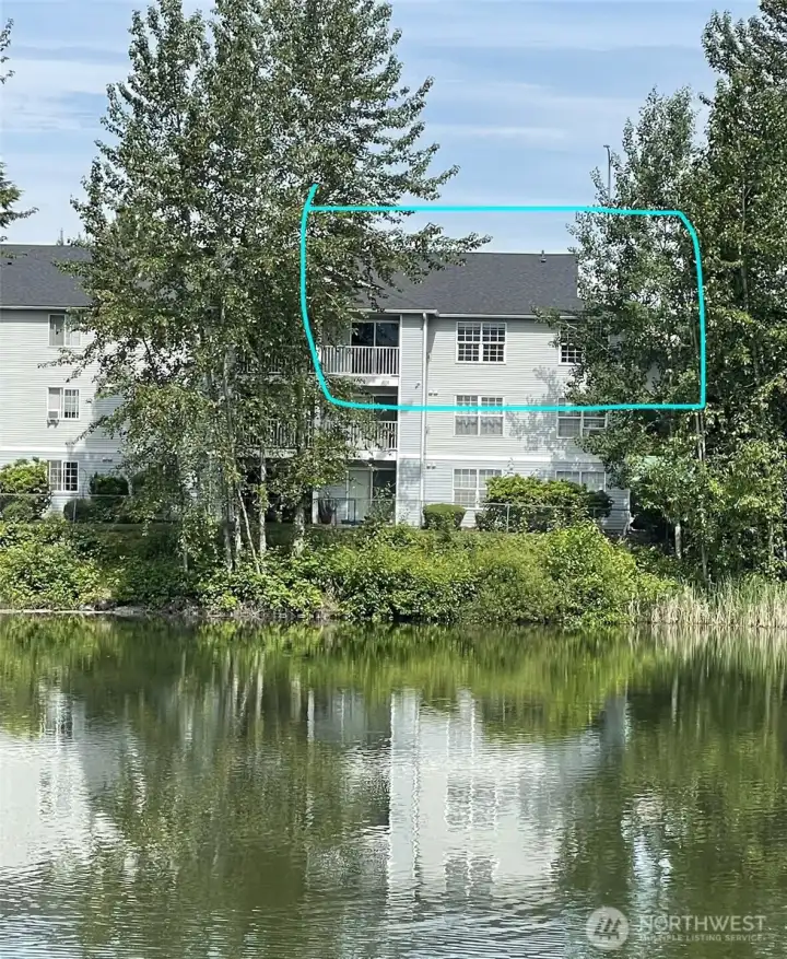 Top floor. End unit. Overlooks this beautiful pond and wooded area. Top floor. End unit. Overlooks this beautiful pond and wooded area.