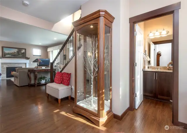 Large entry way greats you into this spacious home.