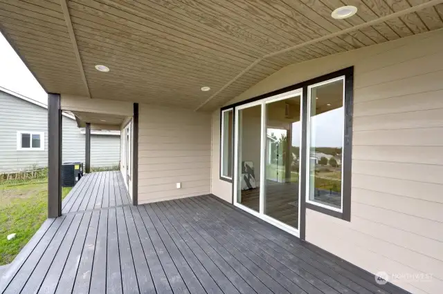 Westerly deck with access from livingrm & primary bedrm