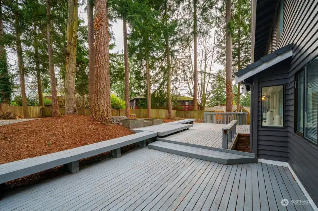 Imagine hosting BBQs, birthday parties, or enjoying game day on this expansive deck—ideal for entertaining or simply relaxing outdoors with family and friends.