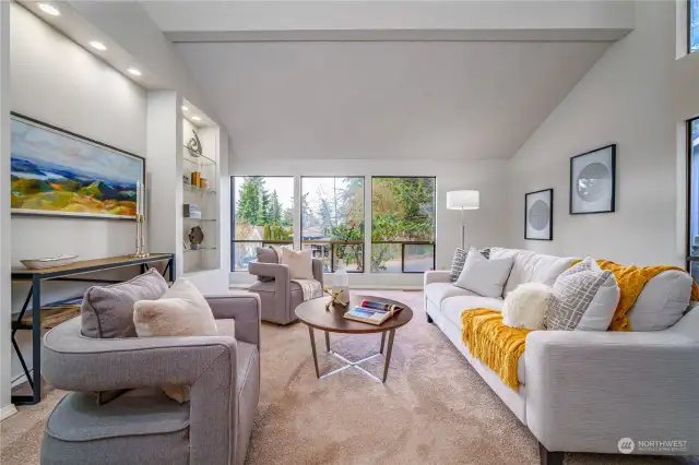 This stunning living room strikes the perfect balance between elegance and warmth, offering a formal yet inviting ambiance.