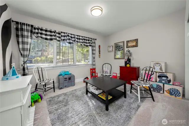 The second main floor bedroom, every room in the house lives large!