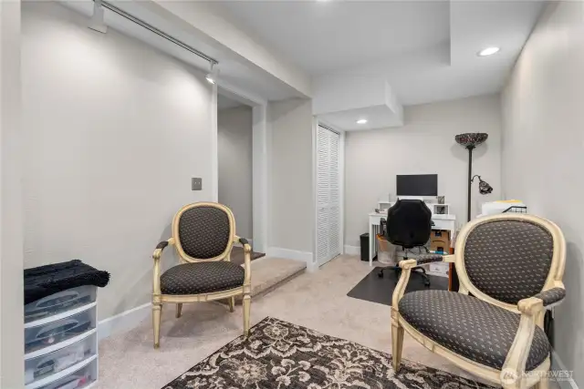 Large office space located conveniently off of the second living room. Plenty of space here to work from home, for school work, gaming room, or whatever you envision.