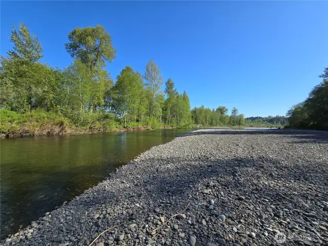 Huge gravel bar