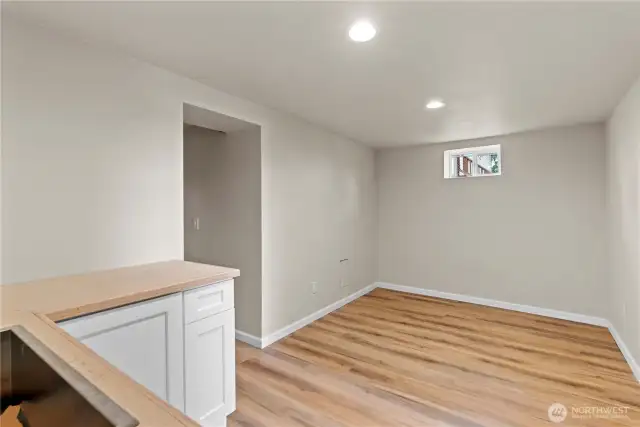 Space for dining table