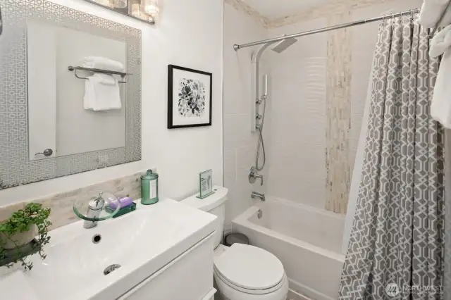 Full bath completely remodeled