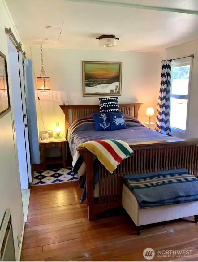 Roomy bedroom