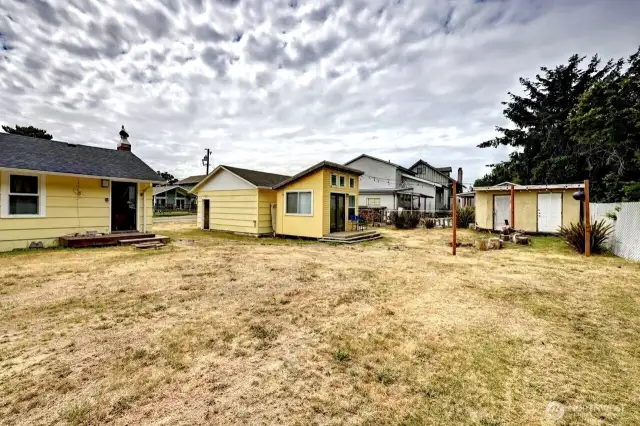 Lots of room in the back yard