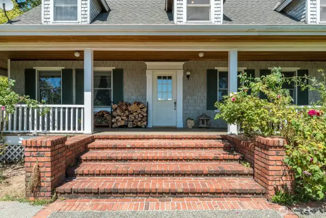 Beautiful brick entrance