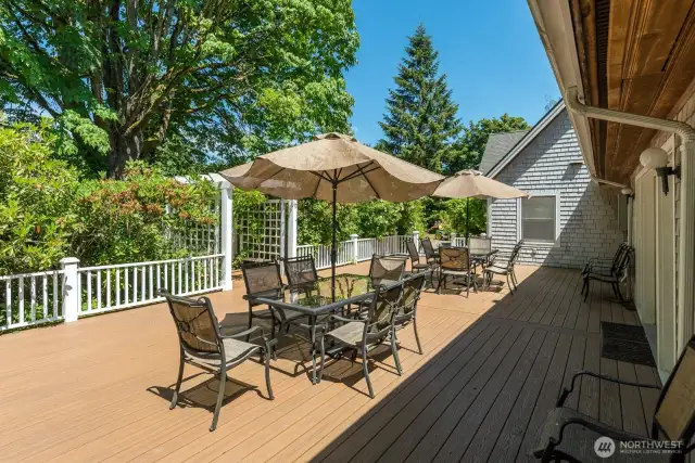 Massive entertaining deck