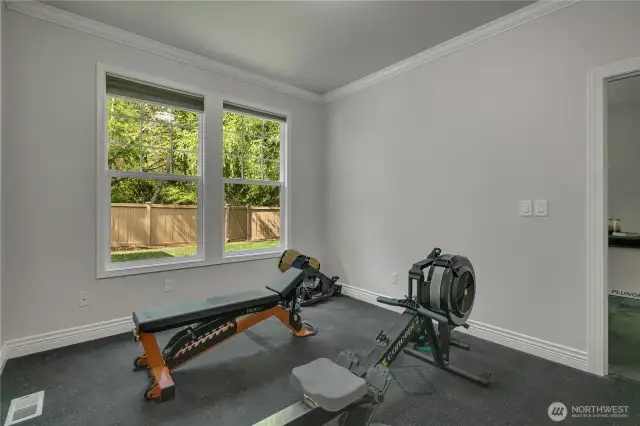 Current flex room with mat flooring