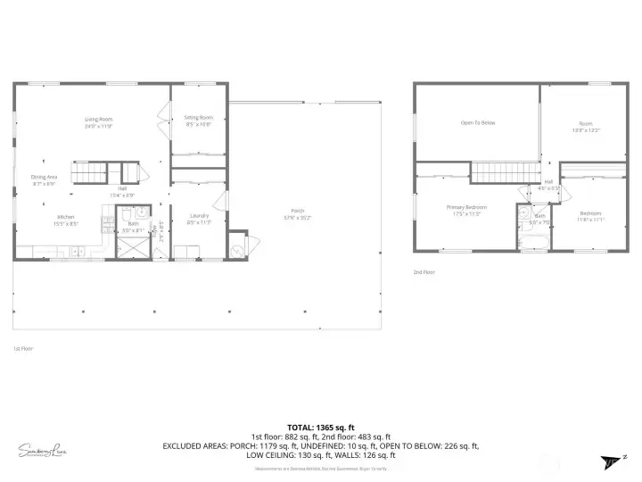 Floor plan showing large carport at center and covered wrap-around porch.