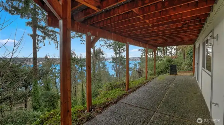 Patio outside the Bedrooms