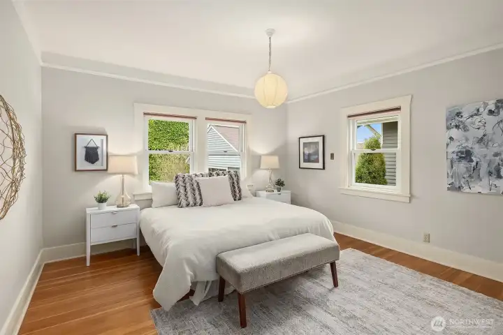 Spacious bedroom on the main floor