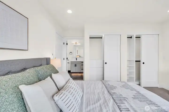 Primary bedroom looking south.