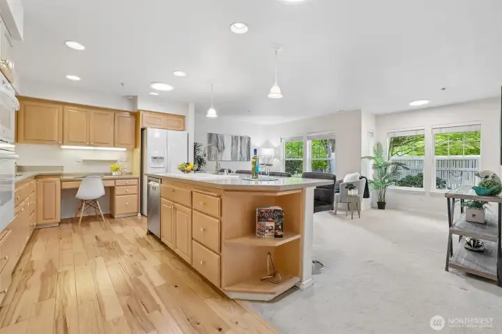 Kitchen and Family Room