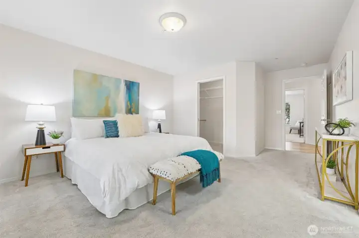 Primary Bedroom is spacious for larger bedrooms sets