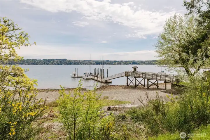 Public dock right down the road