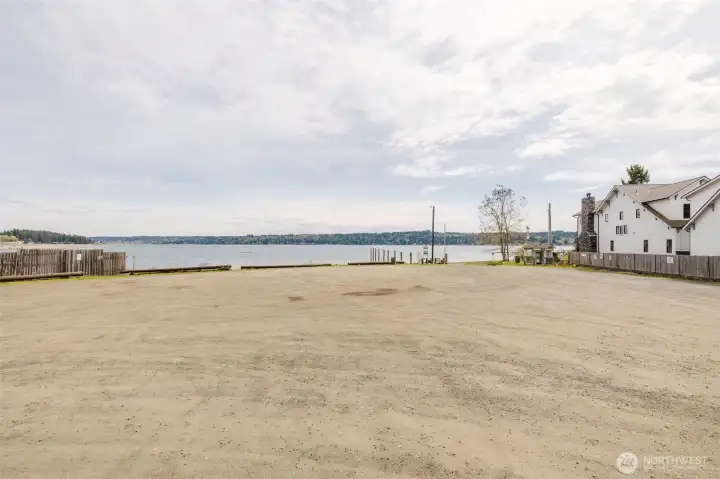 Public boat launch near the park