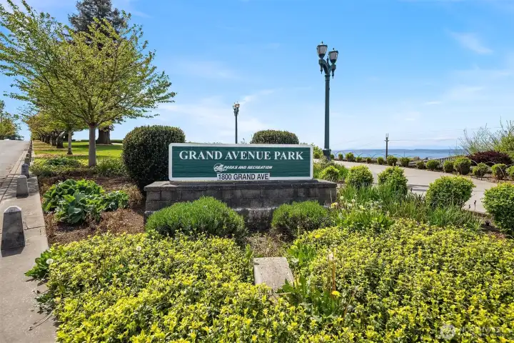 Grand Ave Park and Pedestrian Bridge to the Waterfront just a short walk