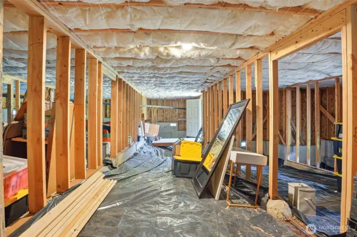Lower Level Storage, Unfinished Basement?