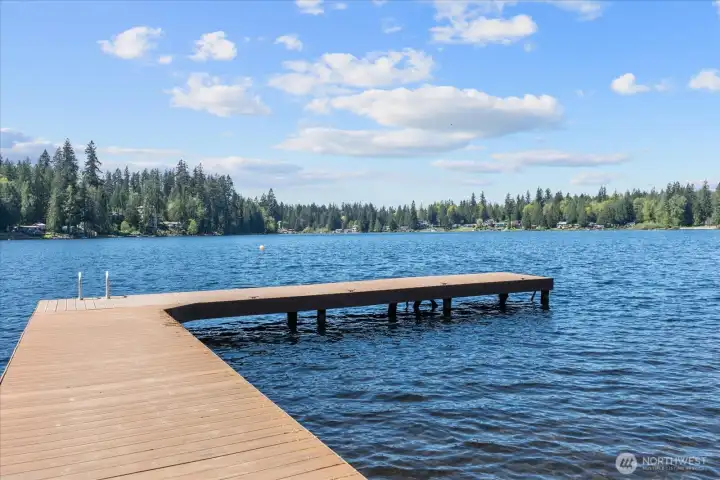 Private community lake access with dock—perfect for enjoying the water just moments from home.